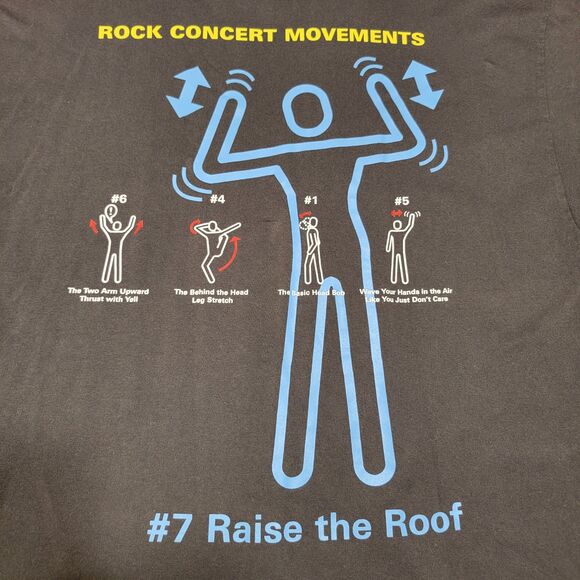 Blue Man Group SS Grey Tee "Rock Concert Movements #7" - Size 2XL - Picture 1 of 6